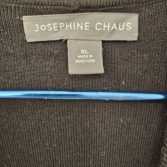 NWT - Josephine Chaus Black Shawl/Sweater/Wrap - Size XL - Picture 4 of 7